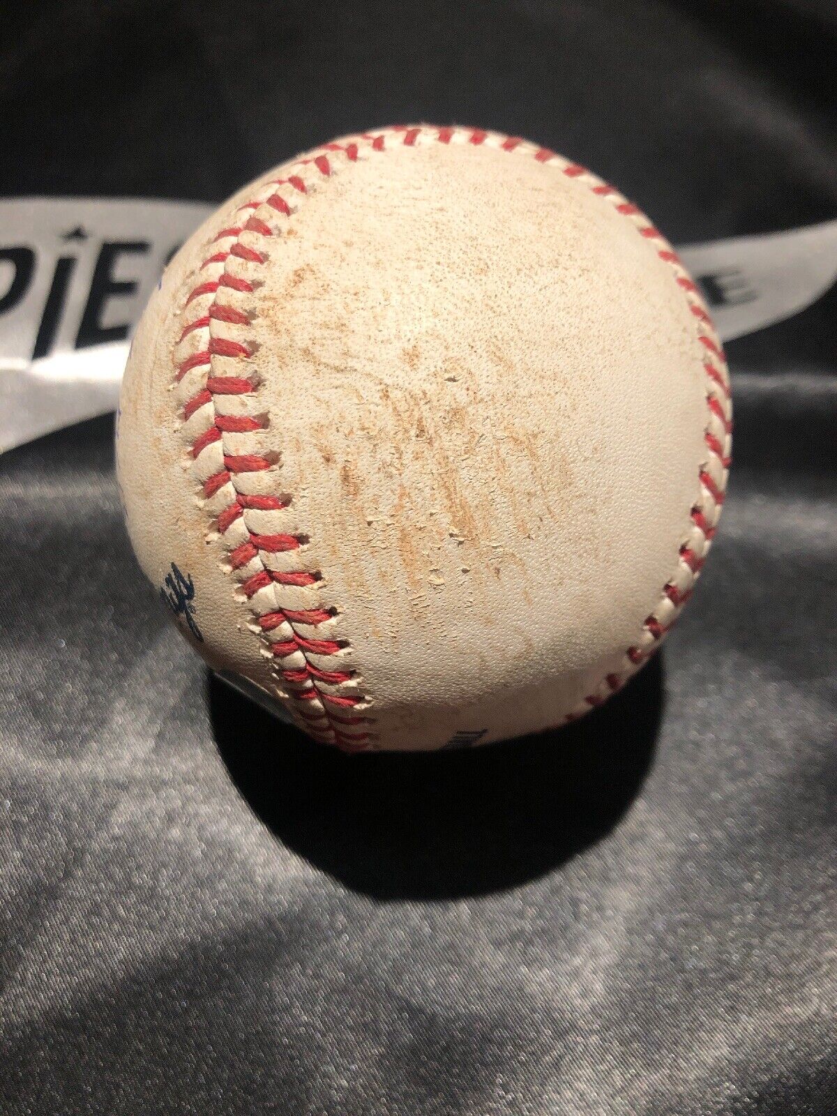 Keston Hiura Game Used MLB Authenticated First MLB At Bat Auto Baseball 5/14/19