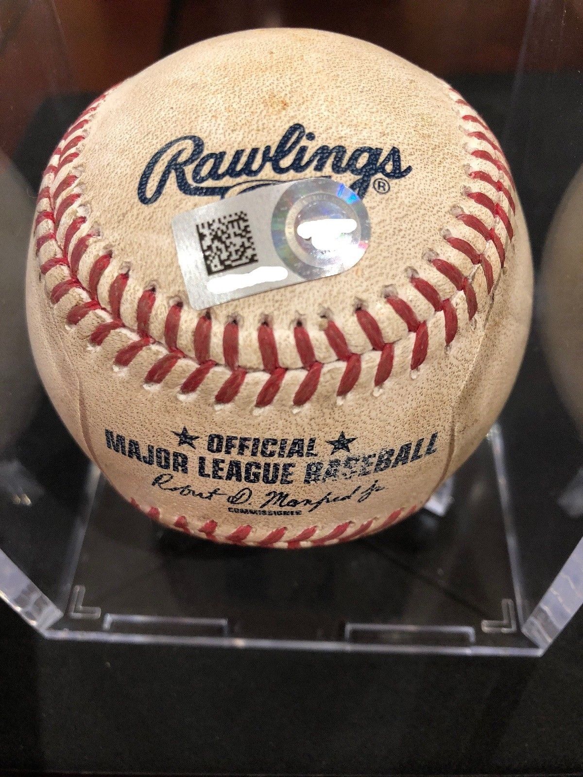 Mike Trout MLB Game Used Autographed Baseball MVP 7/23/2016 Angles vs Astros