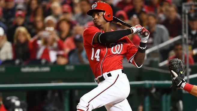 Victor Robles MLB Game Used Double Baseball 8/18/19 Career Double #27 Nationals