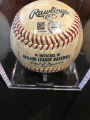 Bryce Harper MLB Game Used Single 4/8/18 Hit #792 3 Player Ball Mets vs National