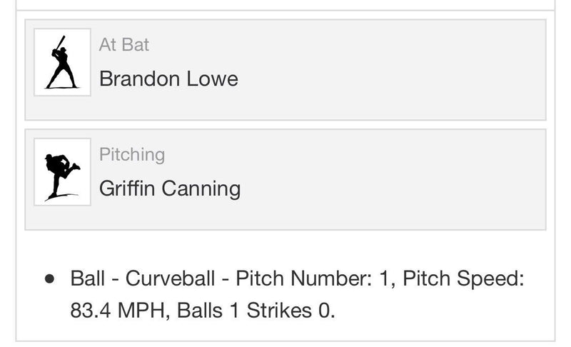 Austin Meadows MLB Game Used Triple 