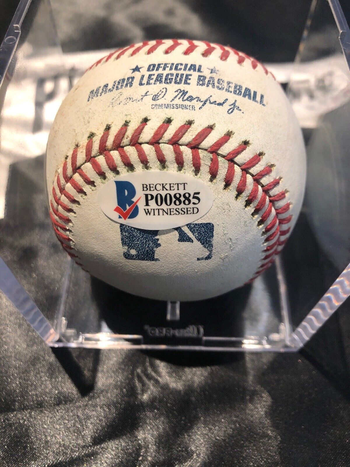 Juan Soto MLB Game Used Double to Acuna Jr Signed Baseball 7/22/18 Double #12