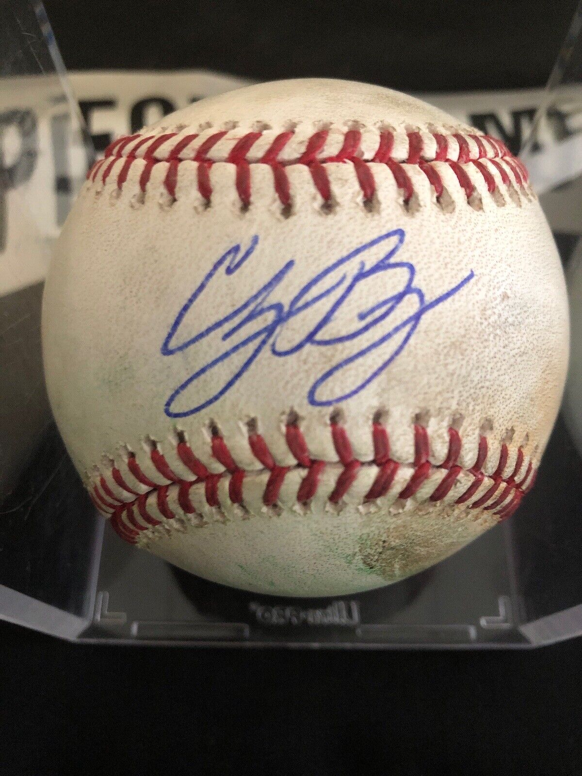 Cody Bellinger MLB Game Used Double Baseball 5/16/18 Career Hit #171 Double #35