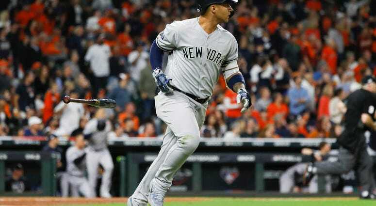 Gleyber Torres MLB ALCS Game Used 2 RBI Single Baseball 10/12/19 Record Ball