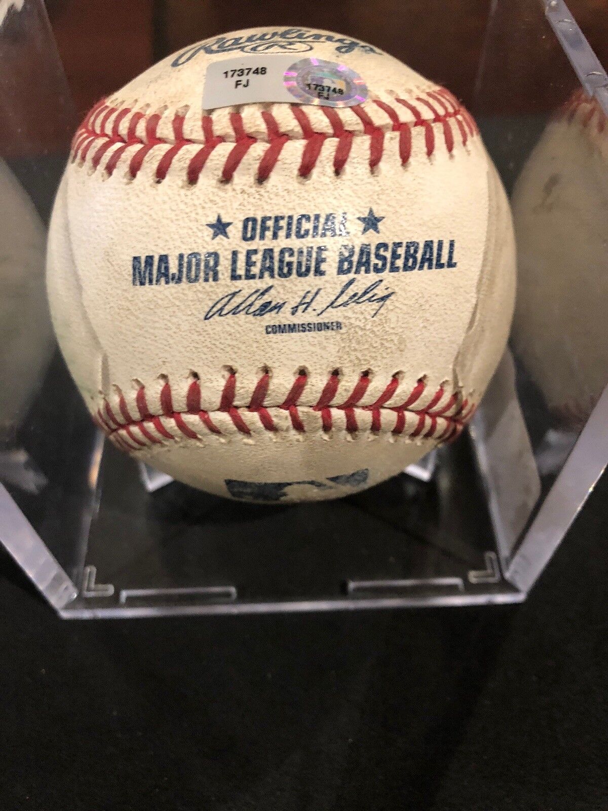 Giancarlo Stanton MLB Game Used Baseball 7/17/10 Rookie Year National vs Marlins