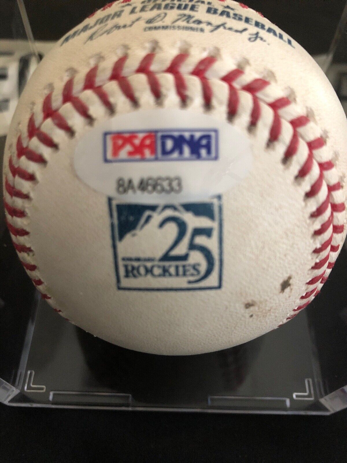 Cody Bellinger MLB Game Used Logo Double RBI Baseball 9/7/18 Double #53 Hit# 256