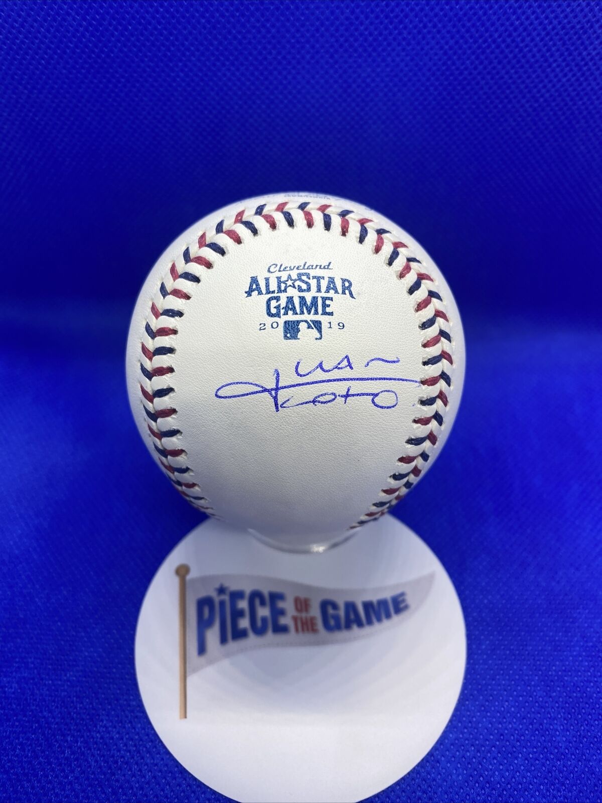 JUAN SOTO MLB All Star Game Autographed Logo Baseball Nationals 2019 World Champ