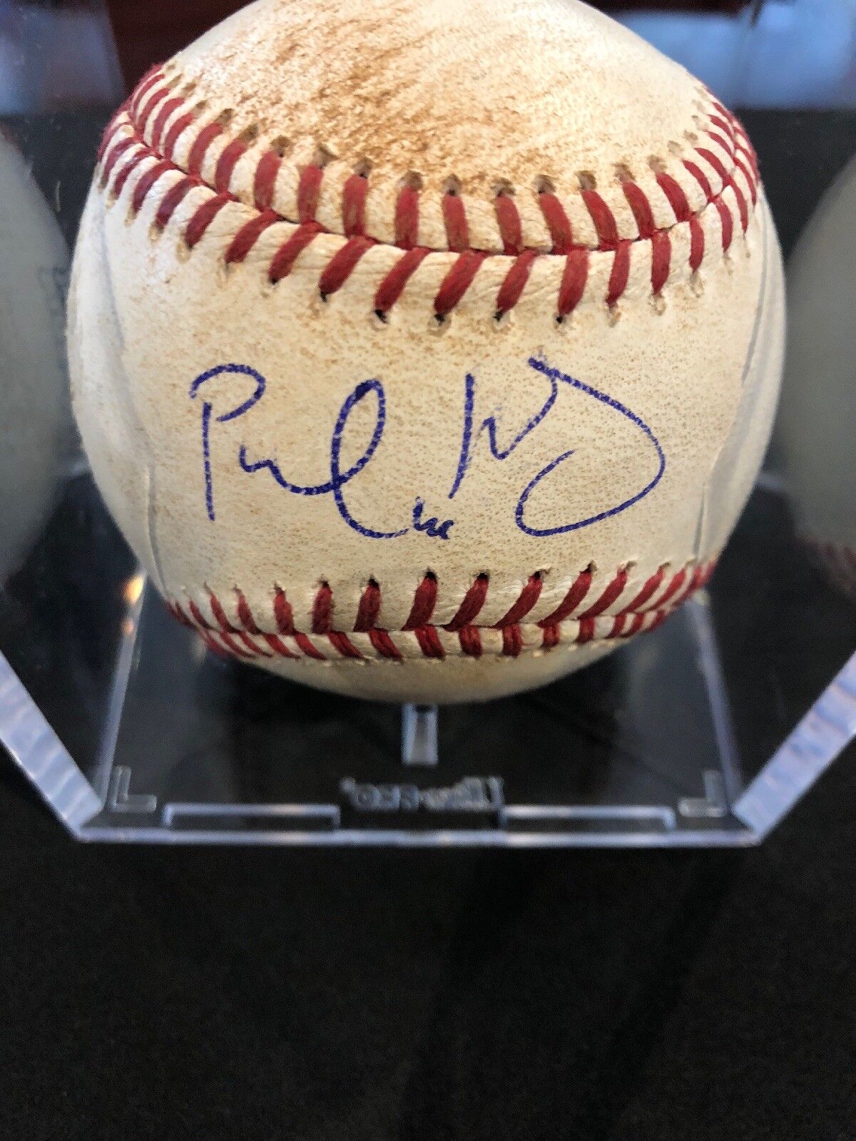 Paul GoldSchmidt MLB Game Used Logo Autographed Ball 6/28/14 Arizona vs Padres