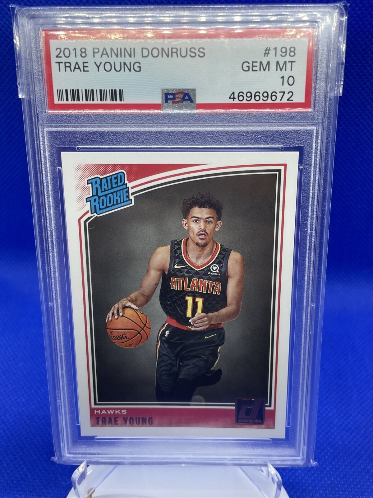 Trae Young 2018-19 Panini Donruss #198 Rookie Card RC PSA 10 Gem MINT Atl Hawks