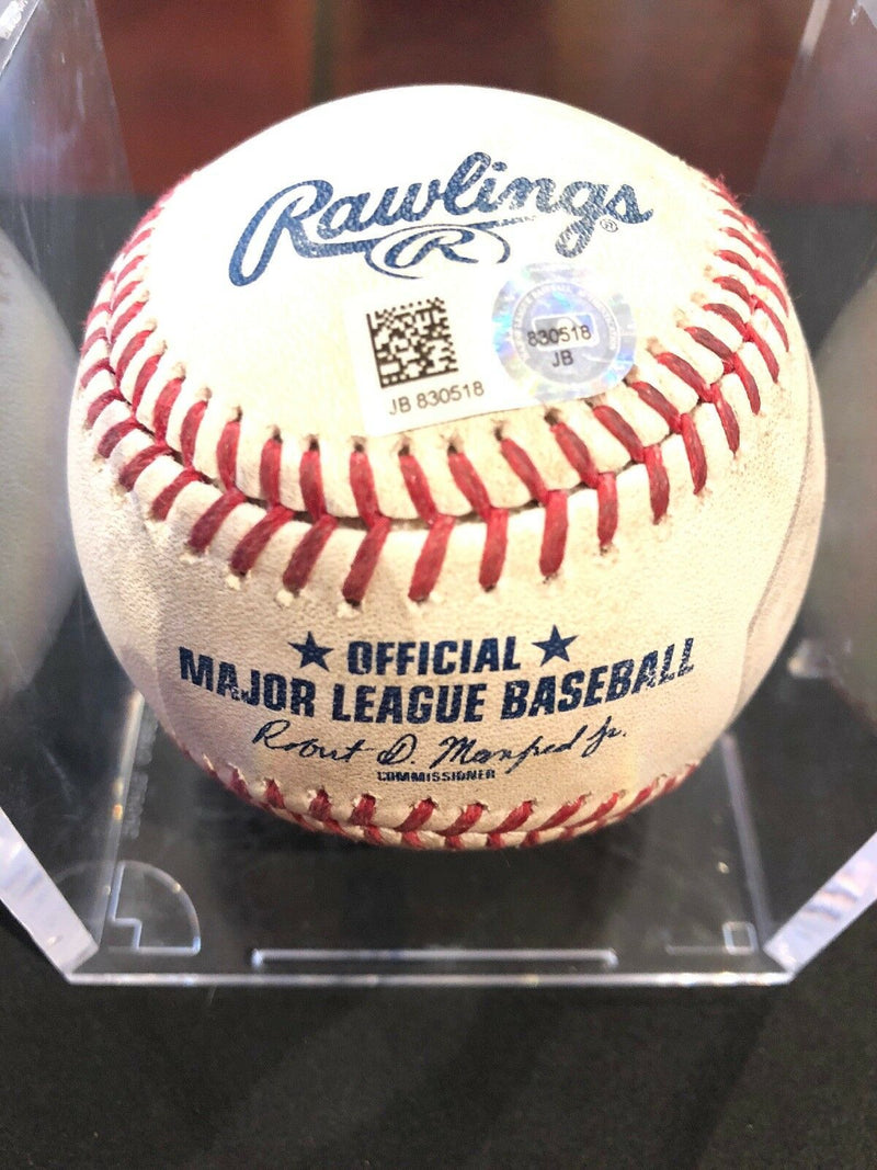 Victor Robles MLB Game Used Auto Foul Ball Baseball 9/22/17 Nationals Vs Mets