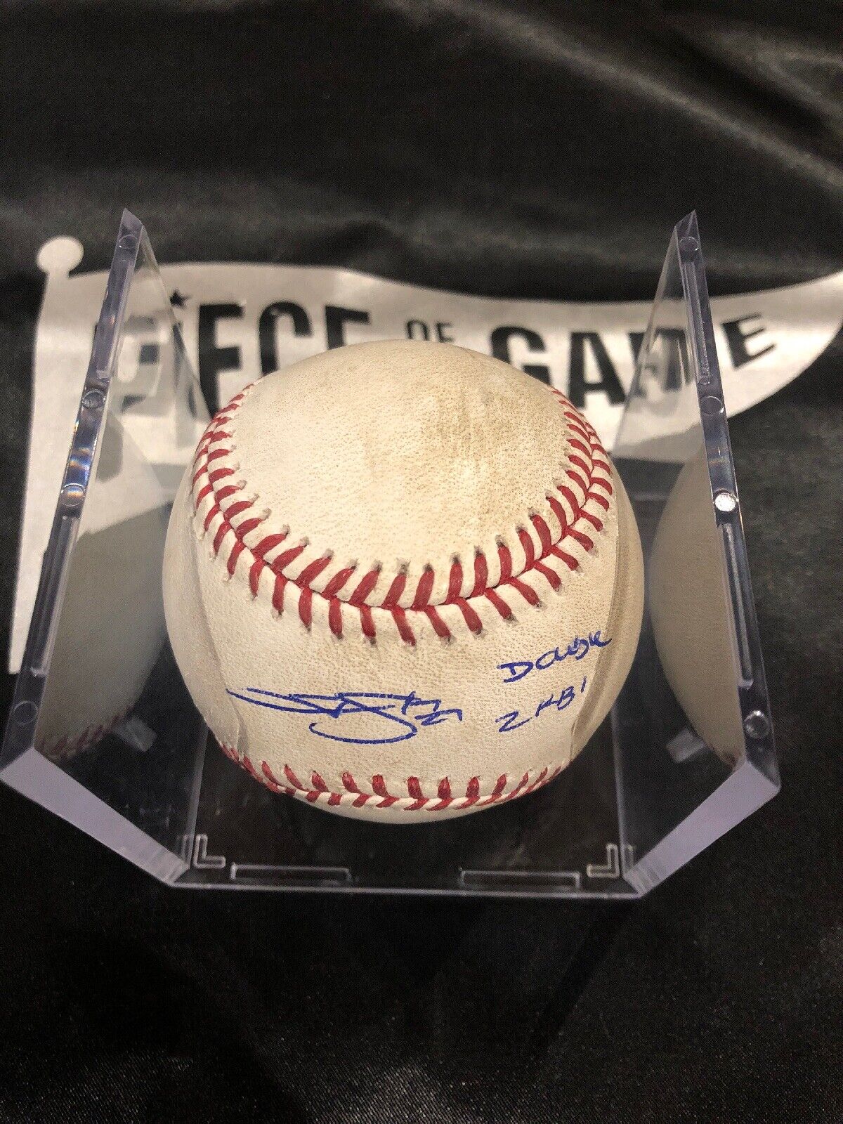 Trevor Story MLB Game Used Double 2 Rbi's Baseball 9/27/17 Marlins vs Rockies