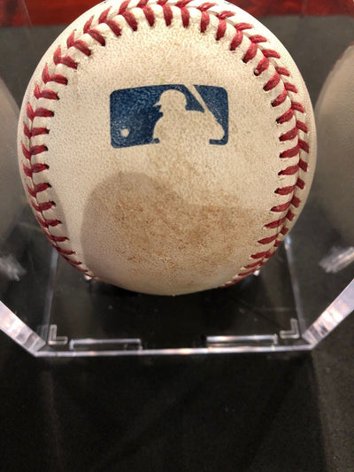 Cody Bellinger MLB Game Used Double Baseball 7/9/18 Career Hit #206 Double #46