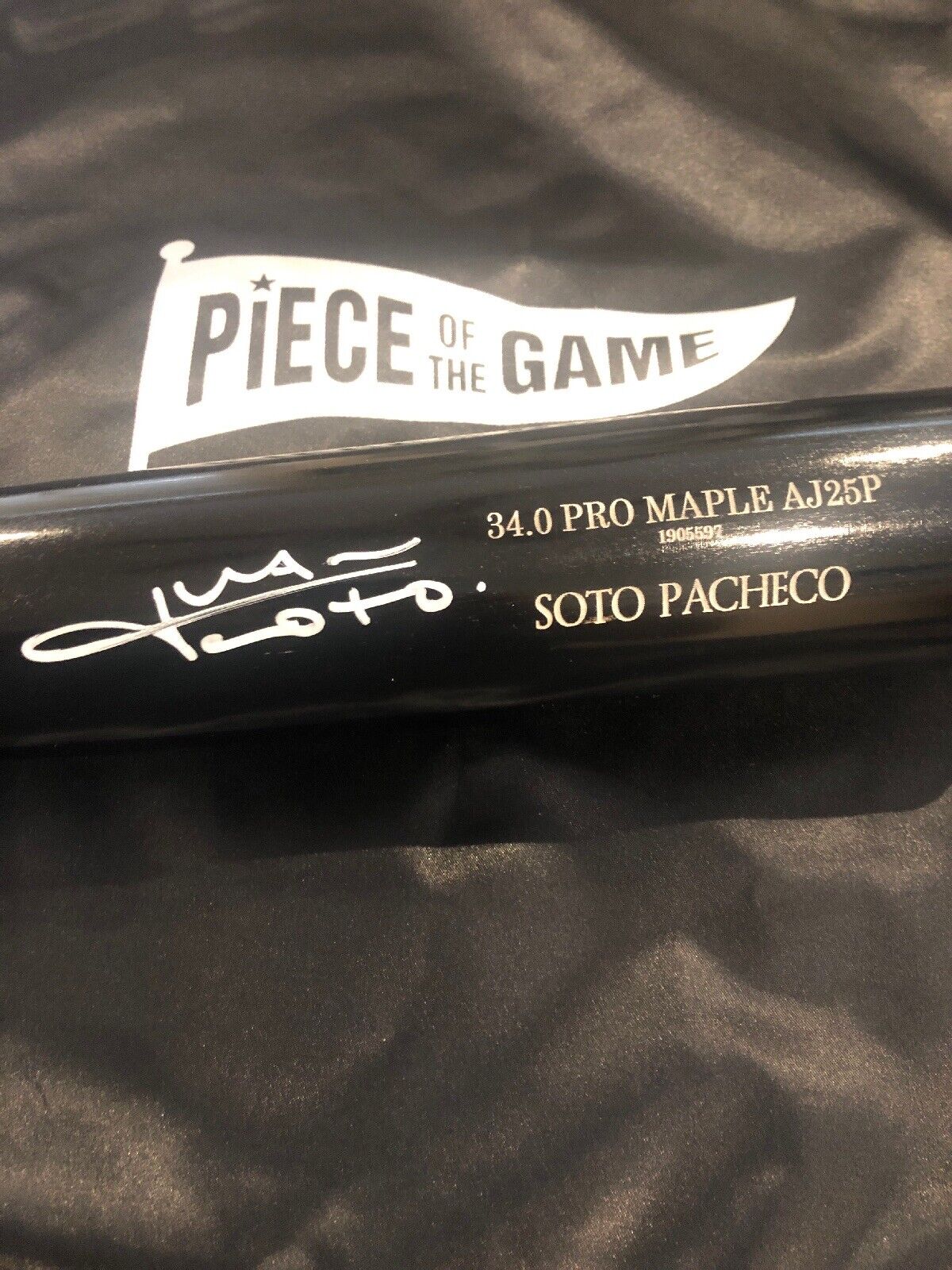 Juan Soto Autographed Old Hickory Game Model Black 34" Bat Washington Nationals