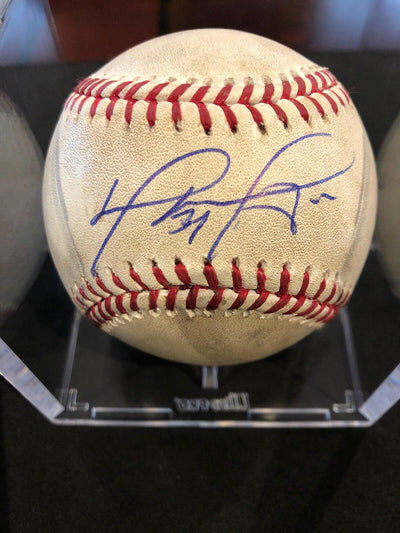 David Ortiz MLB Game Used Autographed Ball 9/20/15 Boston vs Toronto
