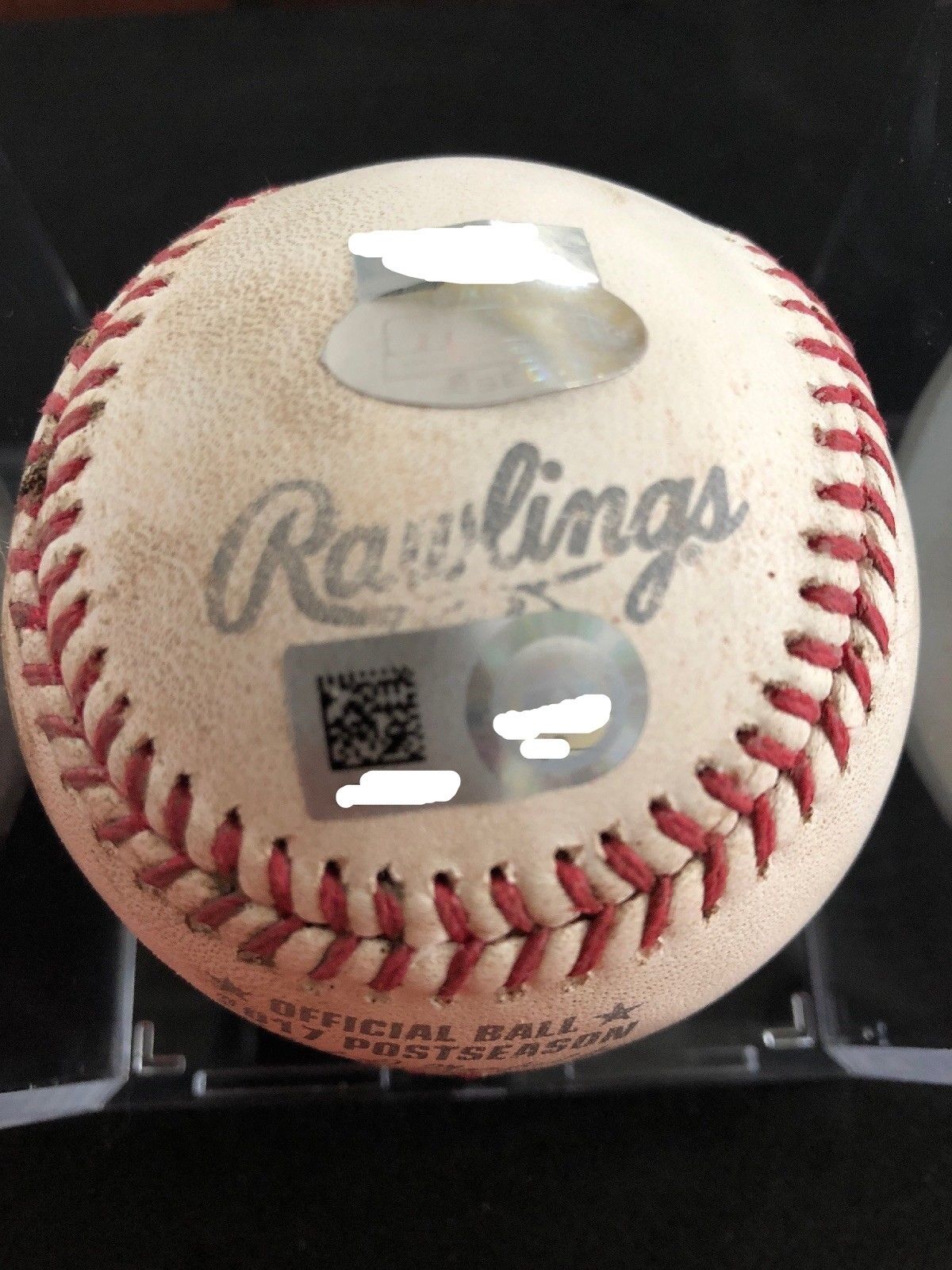 Aaron Judge MLB Game Used Post Season Baseball 10/9/2017 Yankees vs Indians
