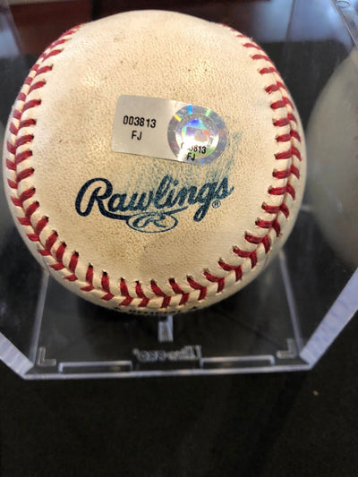 David Ortiz MLB Game Used Autographed Ball 5/16/10 Boston vs Detroit