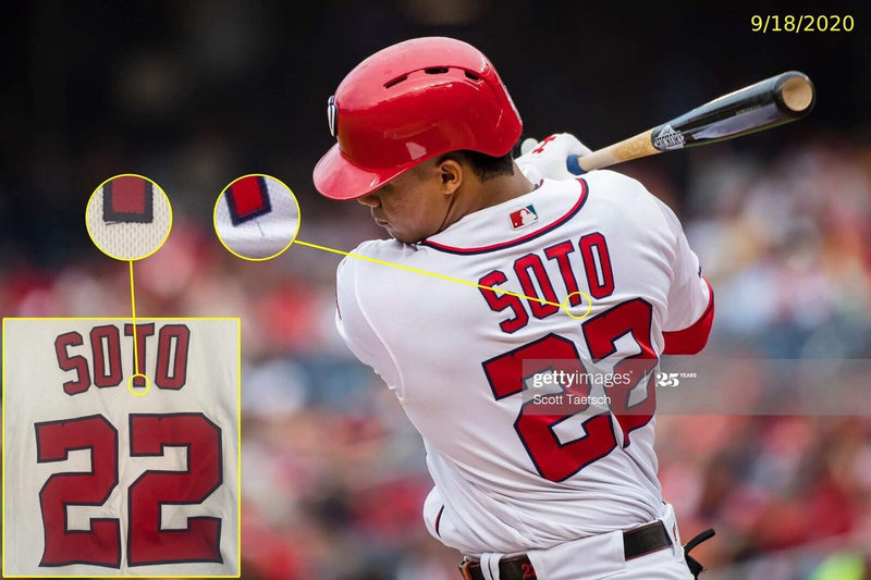 Juan Soto MLB Game Used World Series Season Jersey Career HR #50