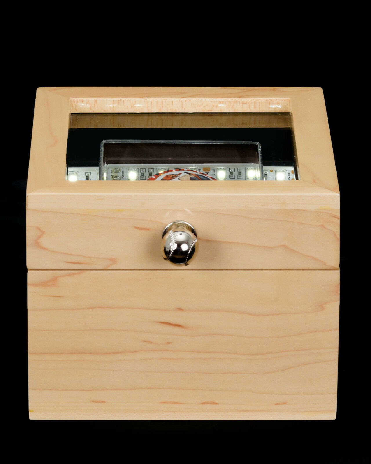 Baseball Display Case and Presentation Box 25 yr UV Protection and LED Lighting