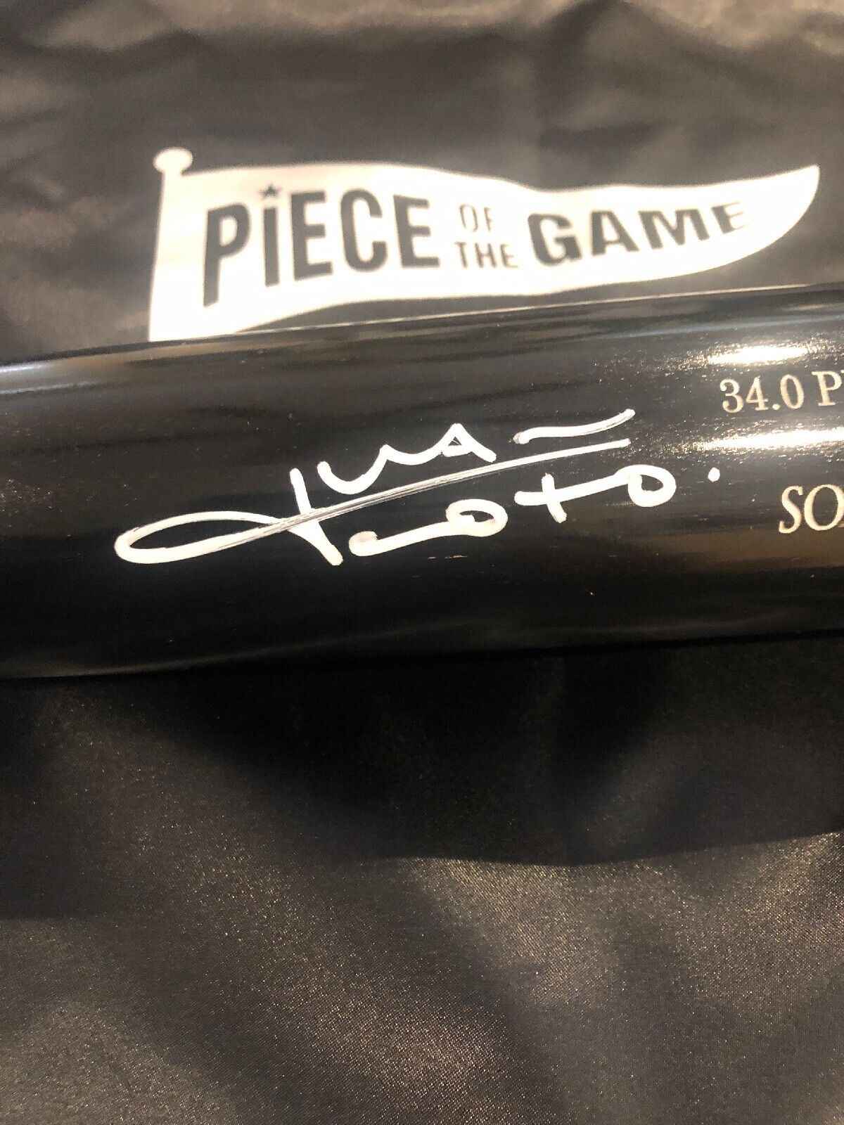 Juan Soto Autographed Old Hickory Game Model Black 34" Bat Washington Nationals