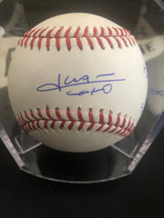 Juan Soto Autographed MLB Baseball Sweet Spot Signed and Inscribed MLB Debut