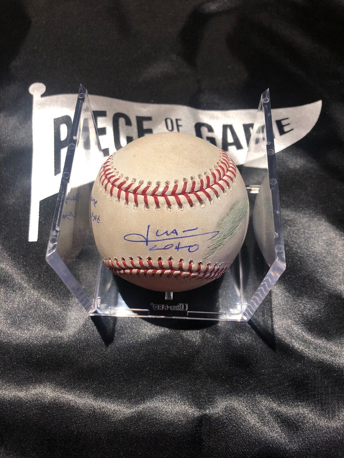 Juan Soto MLB Authenticated Game Used Signed Home Run #11 Baseball 7/25/18