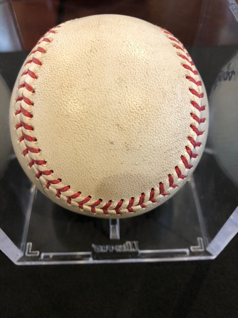 Trevor Story MLB Game Used Triple Baseball 9/29/17 Autographed an Inscription