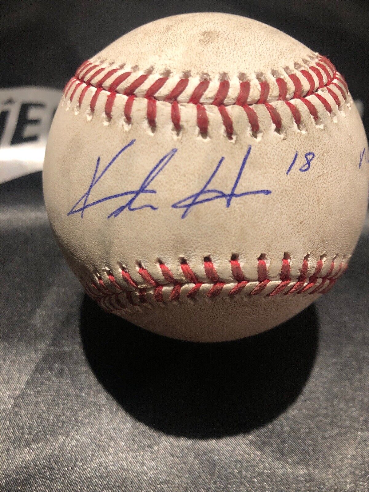 Keston Hiura GameUsed MLB Authenticated Debut Day Auto Baseball 5/14/19 Brewers