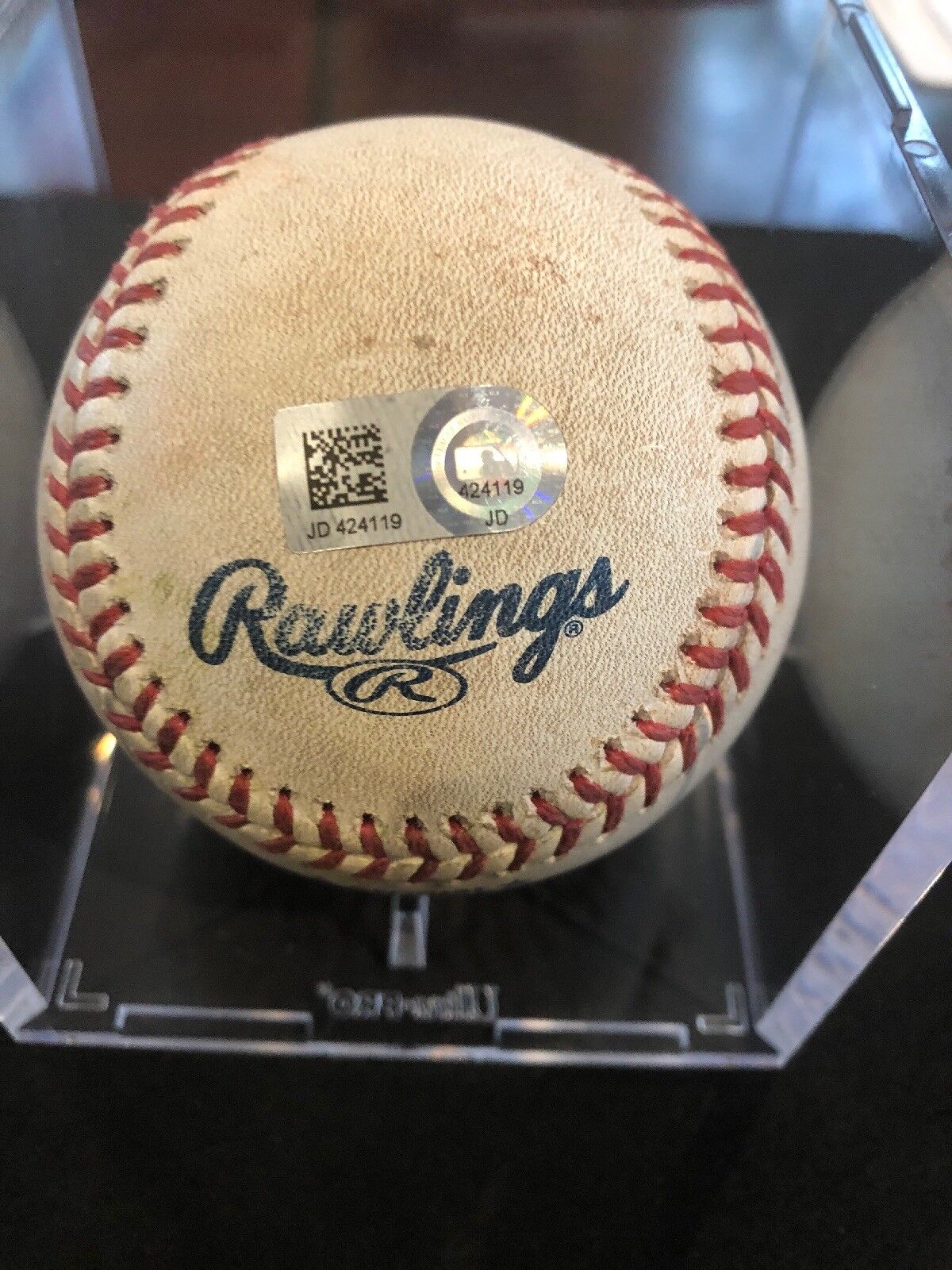 Kris Bryant MLB Game Used Single Baseball to Acuna Jr. 5/15/18 Cubs vs Braves