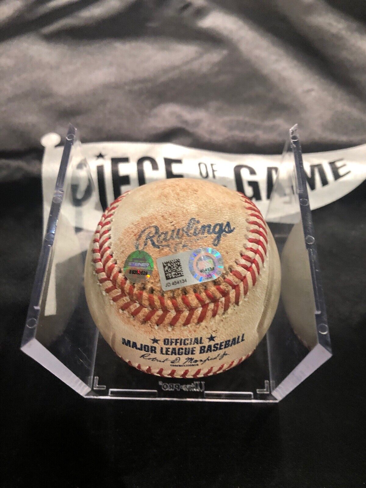 Gary Sanchez Game Used MLB Authenticated Single Auto Logo Baseball 5/19/18