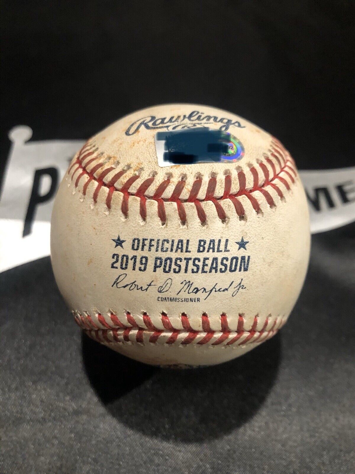 Gleyber Torres MLB ALCS Game Used 2 RBI Single Baseball 10/12/19 Record Ball