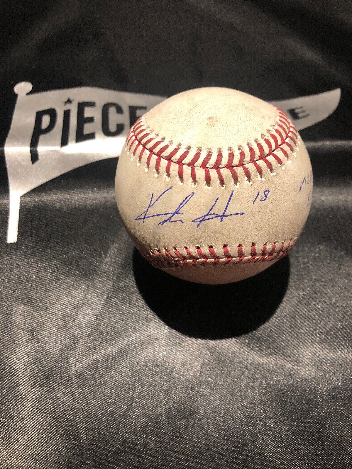 Keston Hiura GameUsed MLB Authenticated Debut Day Auto Baseball 5/14/19 Brewers