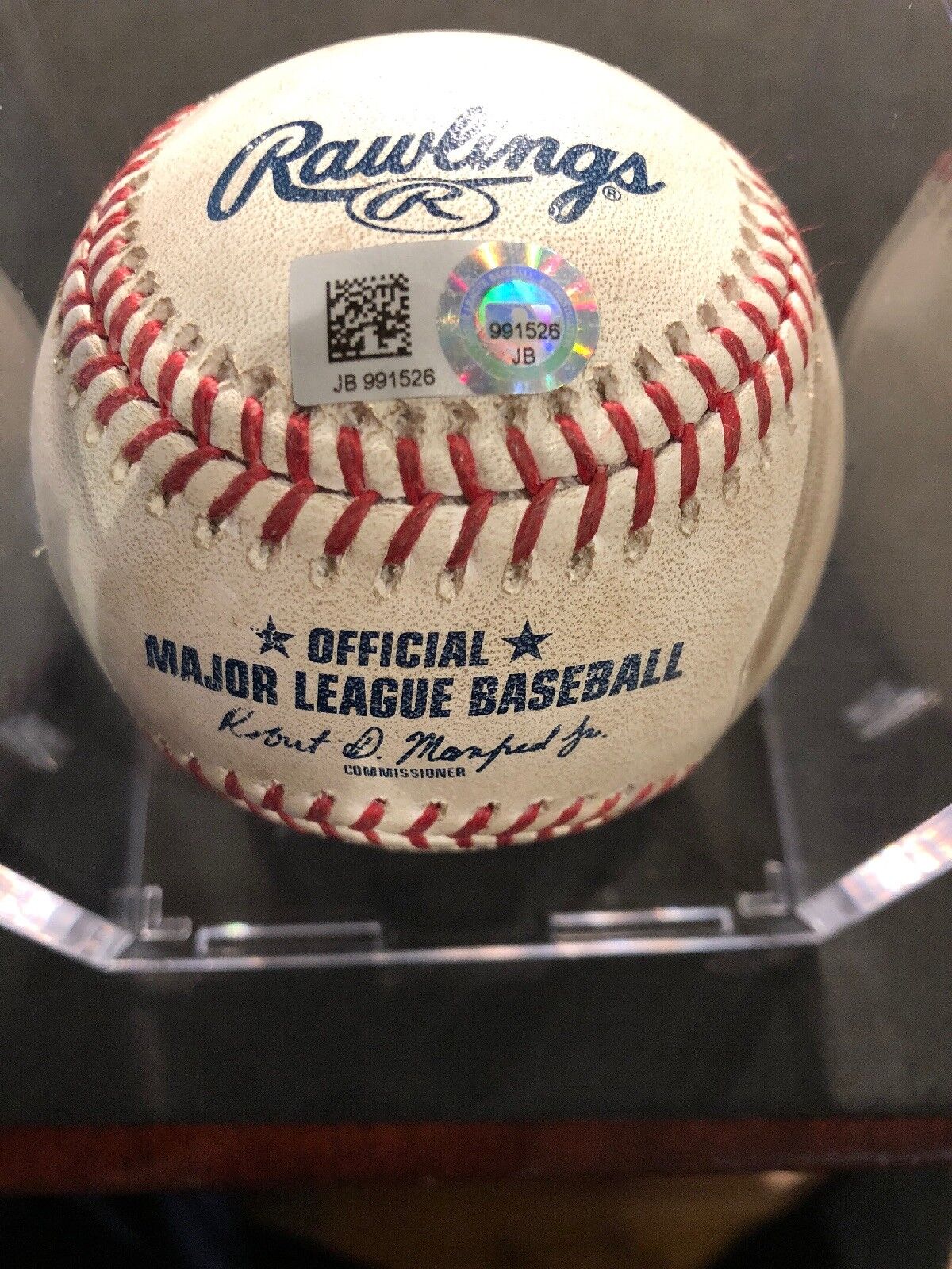 Cody Bellinger MLB Game Used Double Baseball 7/9/18 Career Hit #204 Double #44