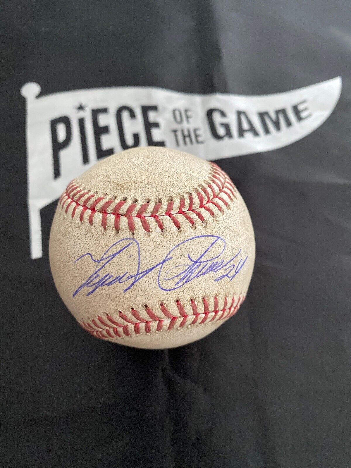 Miguel Cabrera MLB Game Used Double Autographed Baseball Career Hit #2538 Tigers