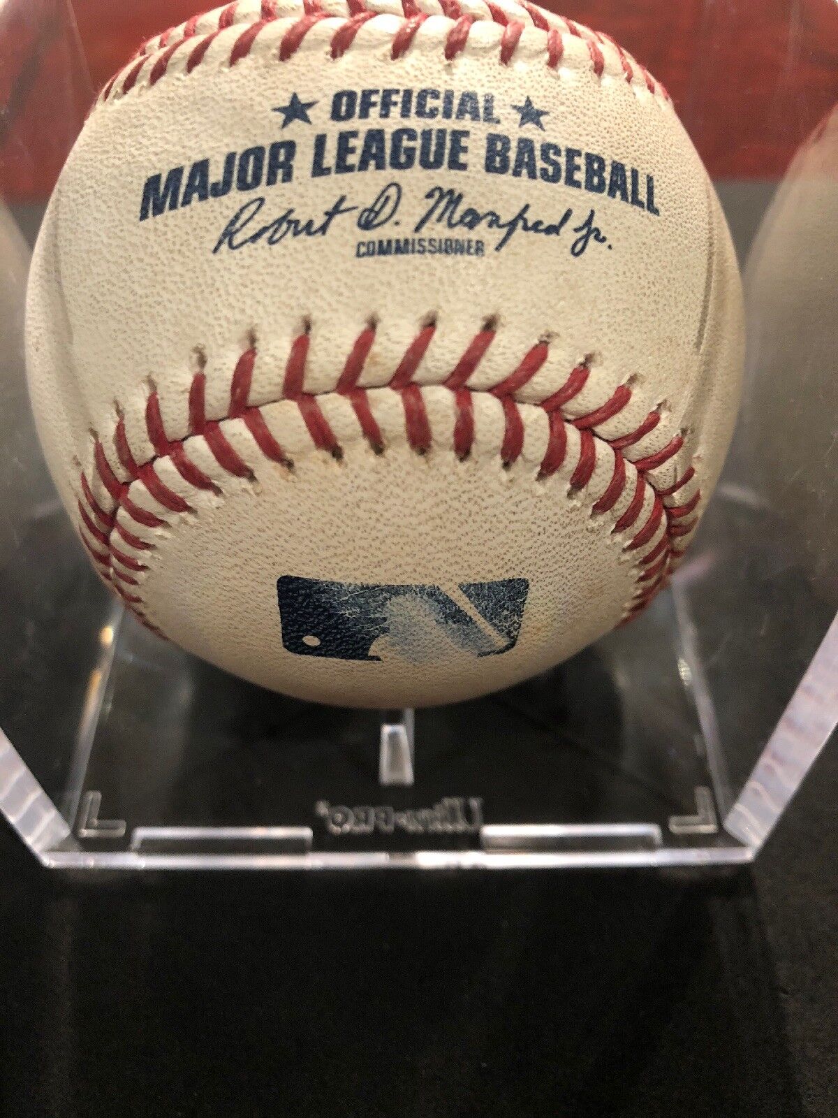 Marcell Ozuna Autographed MLB Game Used RBI Single 5/5/17 Hit #524 Stanton Out