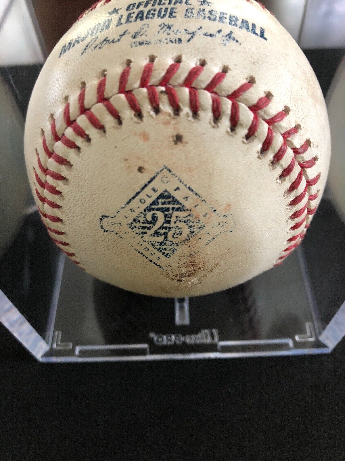 Greg Bird MLB Game Used Single Signed Logo Baseball 9/5/17 Career Hit #55