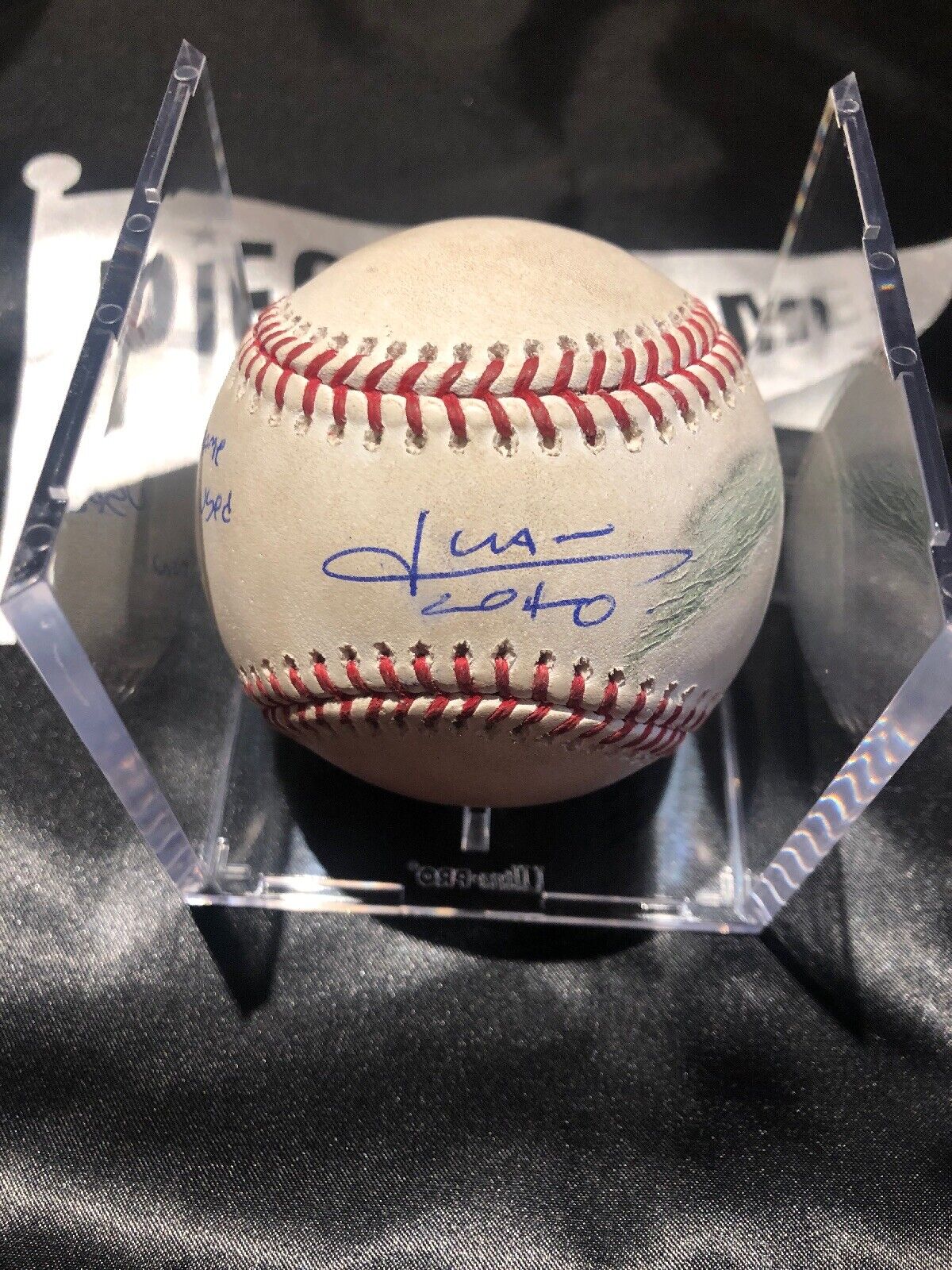 Juan Soto MLB Authenticated Game Used Signed Home Run #11 Baseball 7/25/18