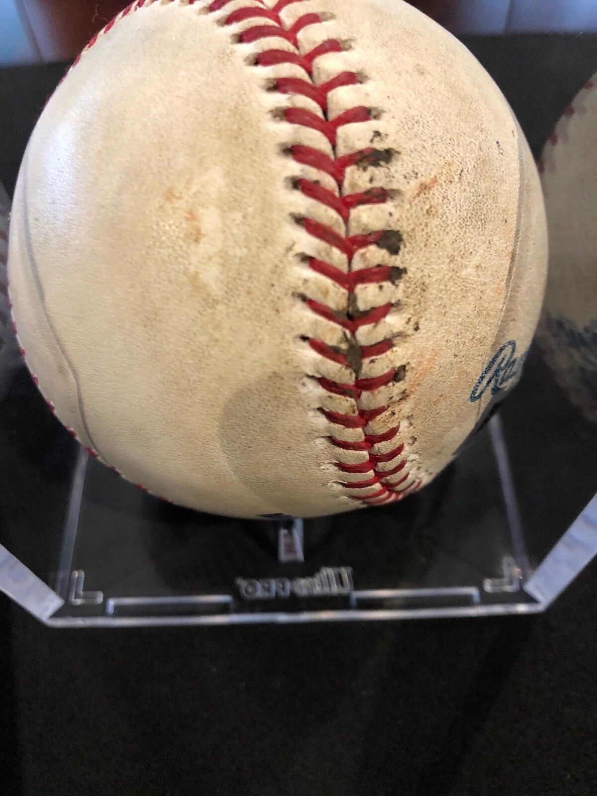 David Ortiz MLB Game Used Autographed Ball 9/20/15 Boston vs Toronto