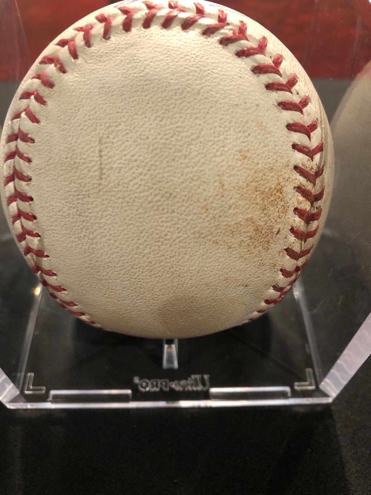 Marcell Ozuna Autographed MLB Game Used RBI Single 5/5/17 Hit #524 Stanton Out