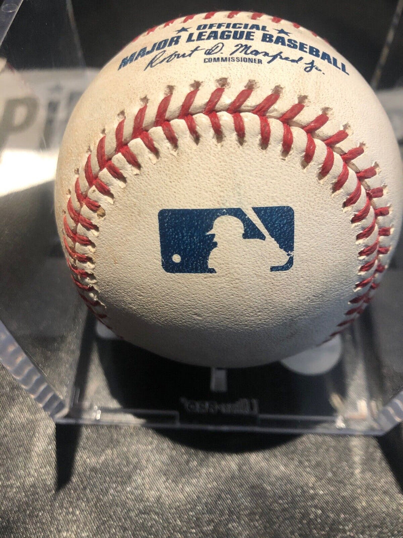 Victor Robles MLB Game Used Double Baseball 8/14/19 Career Double 