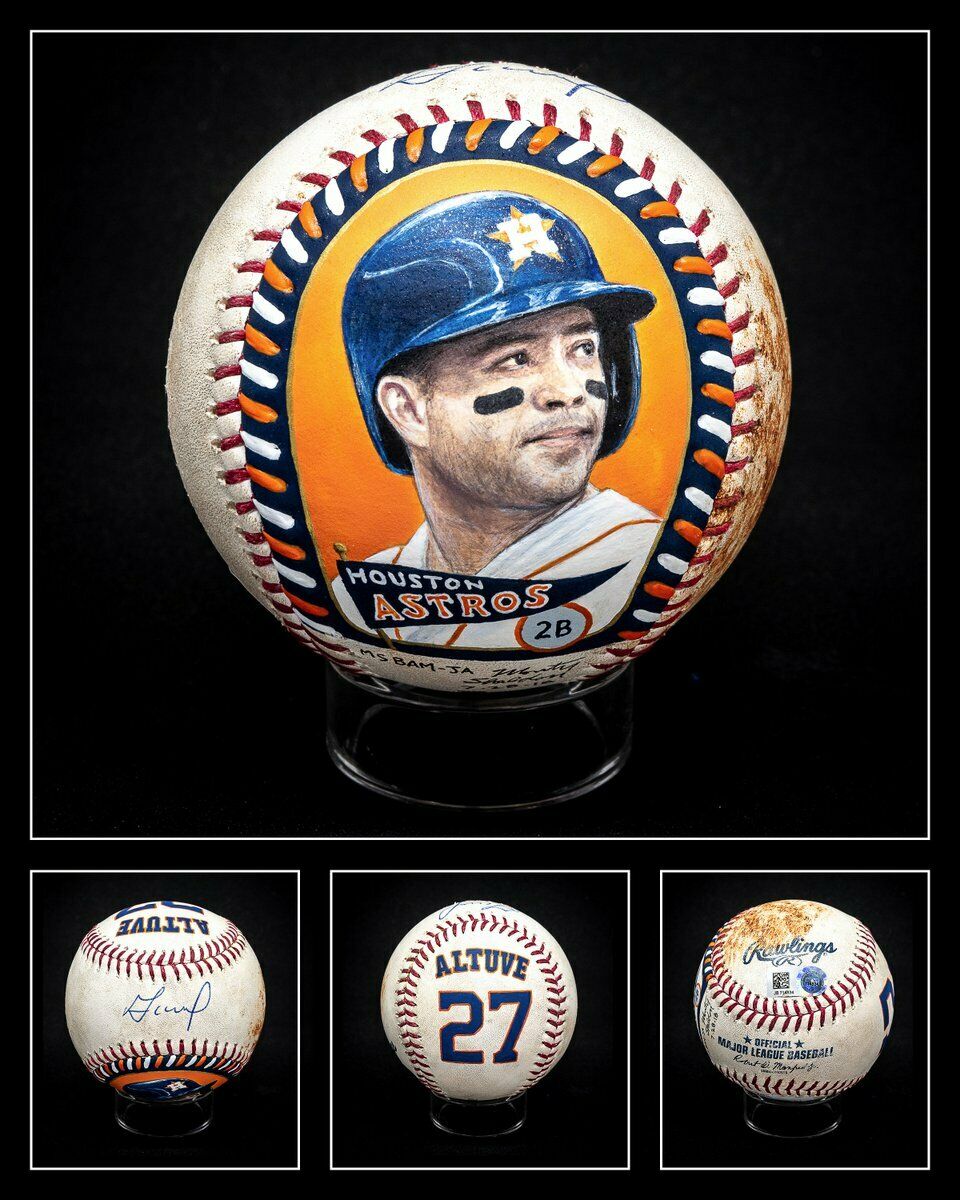 Baseball Authenticated Masterpieces Game-Used, Autographed & Painted Baseballs