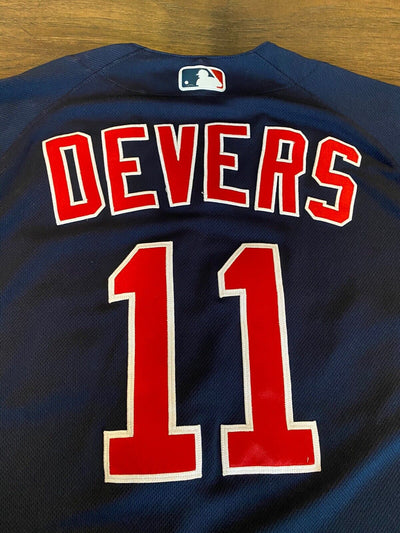 RAFAEL DEVERS MLB GAME USED 2018 RED SOX JERSEY 9/21/2018 Career HR #28