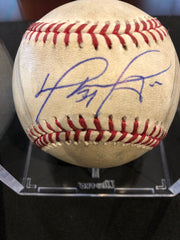 David Ortiz MLB Game Used Autographed Ball 9/20/15 Boston vs Toronto