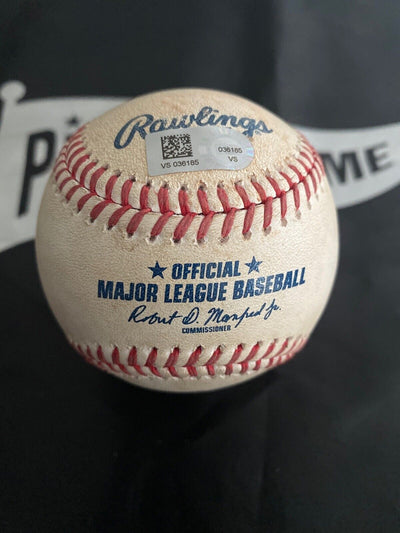 Ozzie Albies MLB Game Used Double Baseball 9/14/19 Career Hit #404 Braves