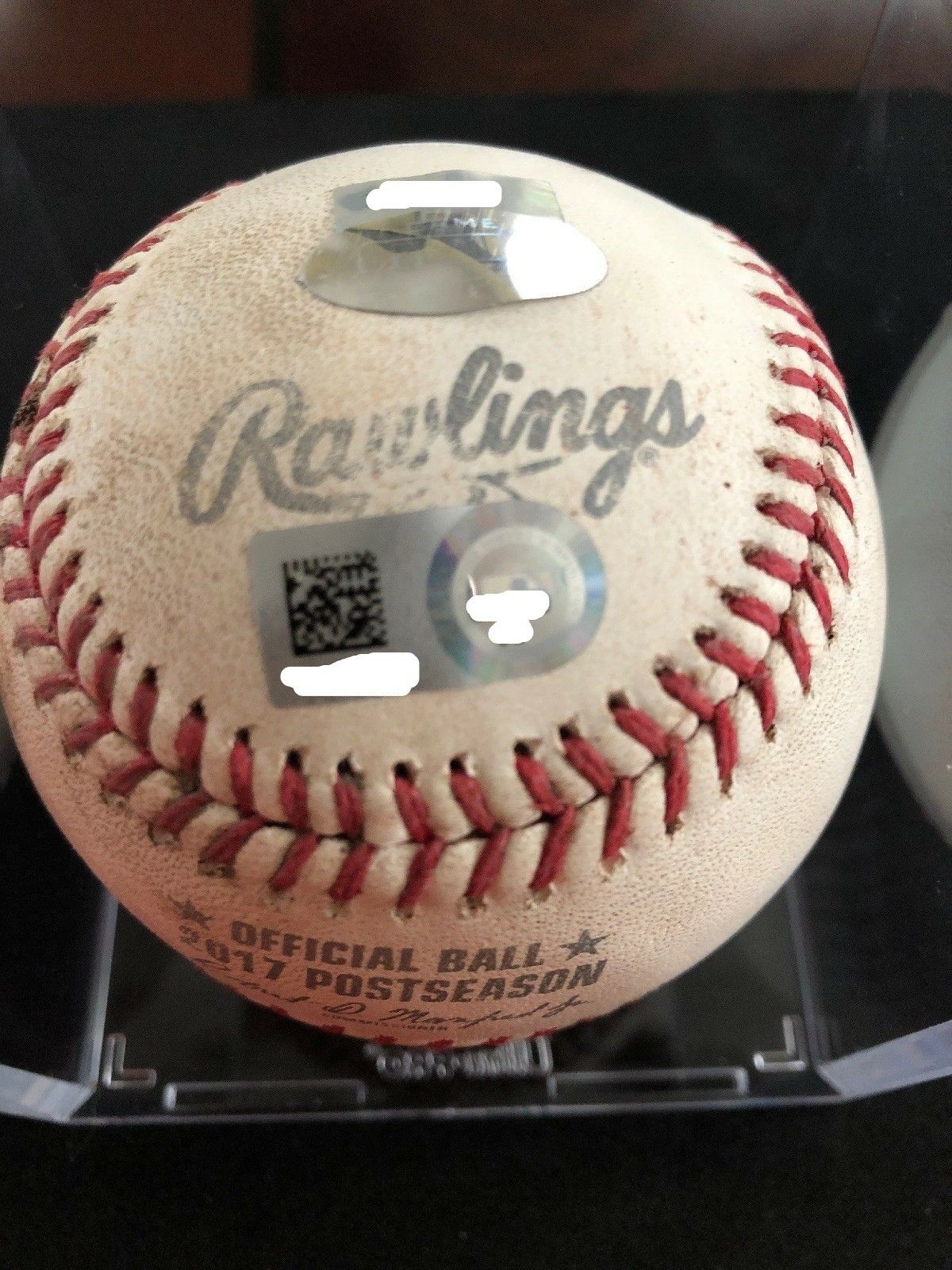 Aaron Judge MLB Game Used Post Season Baseball 10/9/2017 Yankees vs Indians