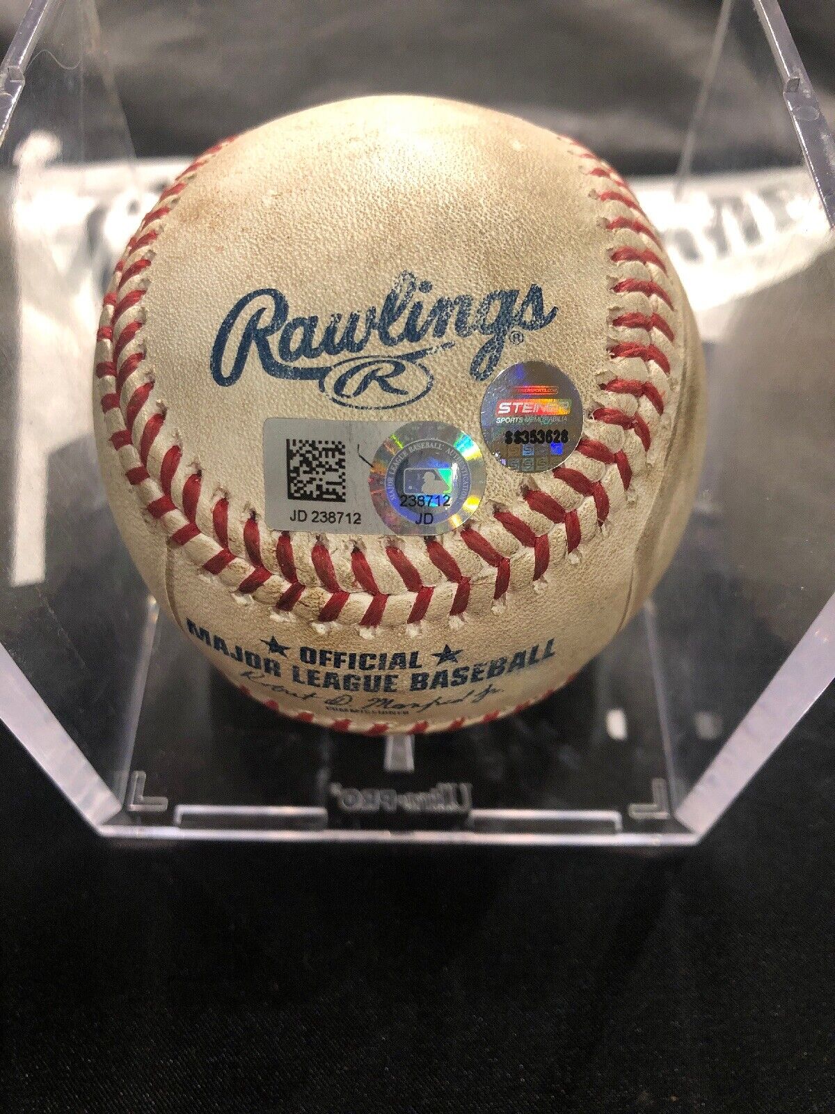 Gary Sanchez Game Used MLB Authenticated Double Autographed Baseball 4/28/18