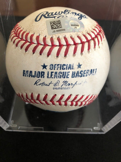 Giancarlo Stanton MLB Game Used Single RBI Baseball 7/26/17 Hit #892  MVP Year!