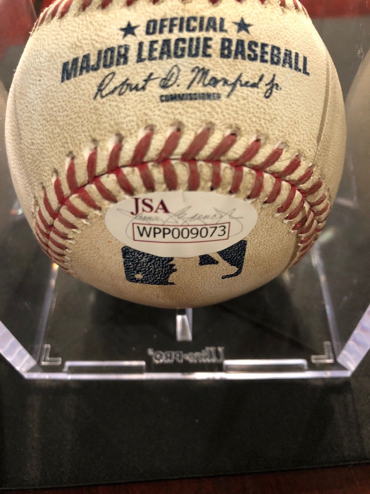 Jose Altuve MLB Game Used Autographed Baseball 10/14/16 Houston vs Oakland