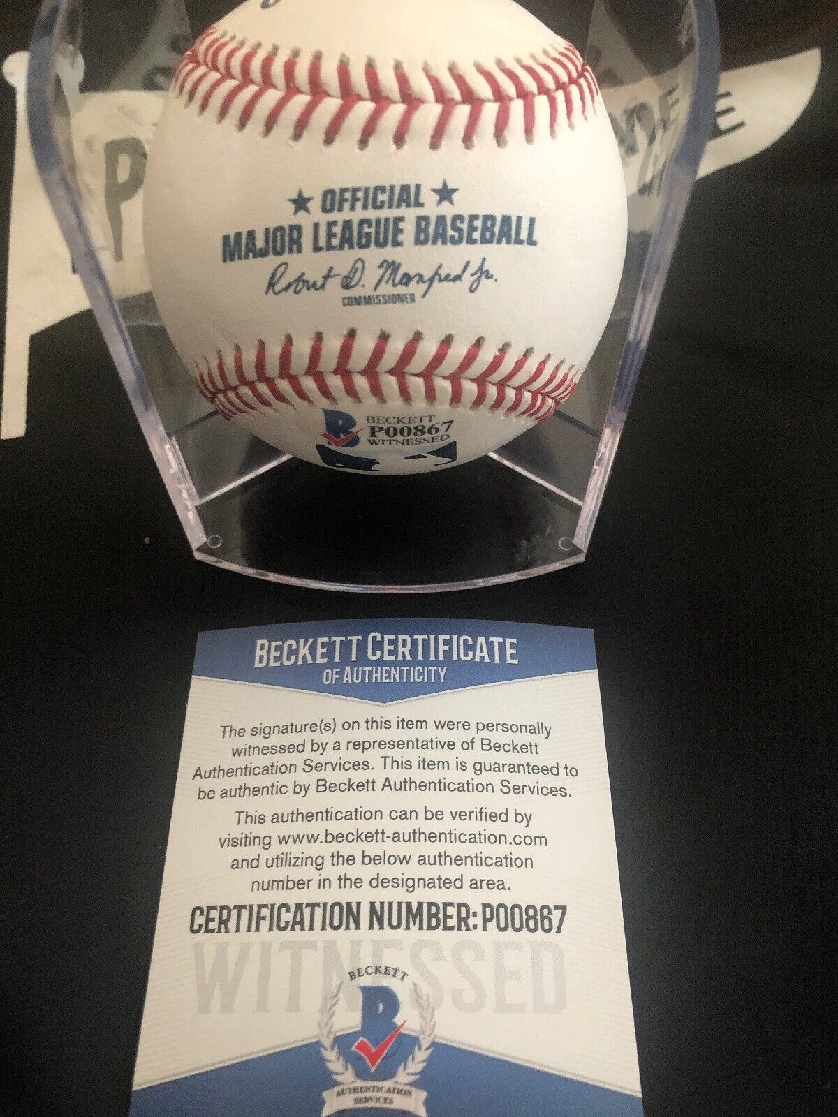 Juan Soto Autographed MLB Baseball Sweet Spot Signed and Inscribed MLB Debut