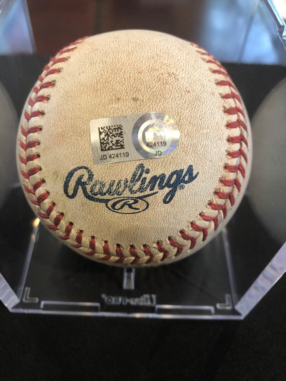 Kris Bryant MLB Game Used Single Baseball to Acuna Jr. 5/15/18 Cubs vs Braves