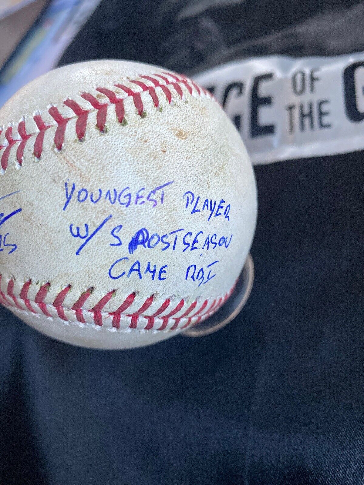 Gleyber Torres MLB ALCS Game Used RBI Double Baseball 10/12/19 RBI Record Ball